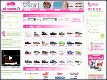 Aperu du site Shoes.fr - boutique de chaussures de marque