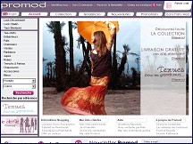 Aperu du site Promod.fr - magasin Promod en ligne, promotions, soldes, catalologue