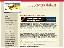 Aperu du site Jouer au Black Jack - guide pratique pour jouer au black jack