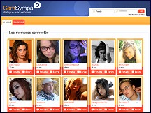 Aperu du site CamSympa - dialogues et rencontres gratuites par webcam
