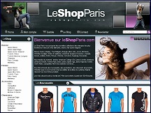 Aperu du site Le Shop Paris - boutique de vtements de marques