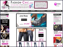 Aperu du site Fashion Chic - vtements et accessoires de mode de marque aux prix discount