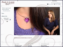 Aperu du site Bijoux Anas et Louise - vente en ligne bijoux argent et fantaisie