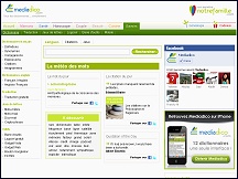 Aperu du site Dictionnaire Mediadico - dictionnaire franais gratuit en ligne