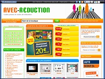 Aperu du site Avec-Reduction - codes promo, codes de rduction, jeux & concours