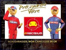 Aperu du site Precisium - rseau garagiste ou carrossier, rparation & entretien