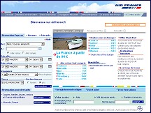 Aperu du site Air France - rservation billets Air France, horaires, suivi de vols