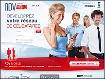 Aperu du site RDV Mobile - speed dating mobile gratuit, rencontres sur mobiles