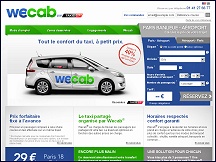 Aperu du site WeCab Taxis G7 - partage de taxi vers les aroports Roissy et Orly