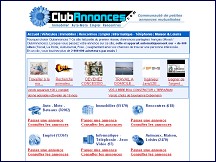 Aperu du site ClubAnnonces - petites annonces auto, immobilier, emploi, rencontres