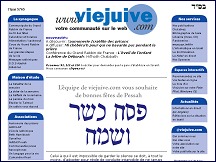 Aperu du site Viejuive.com - le monde juif francophone