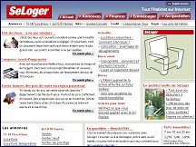 Aperu du site Se Loger avec SeLoger.com - annonces immobilires