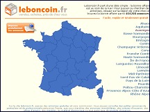 Aperu du site Le Bon Coin : petites annonces gratuites d'occasion sur Leboncoin.fr