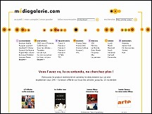 Aperu du site Mdiagalerie - toutes les nouveauts; livres, musique, vido