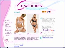 Aperçu du site Curvaciones - vente de lingerie féminine grandes tailles