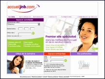 Aperu du site Accueil Job - offres d'emploi dans le domaine de l'accueil
