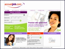 Aper�u du site Accueil Job - offres d'emploi dans le domaine de l'accueil