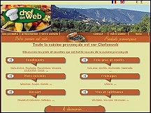 Aperu du site ChefonWeb - cuisine provenale, produits provenaux et du Luberon