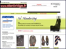 Aperçu du site Stanbridge - prêt à porter masculin, costumes, chemises pour homme