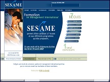 Aperu du site Sesame - concours Sesame pour les grandes coles