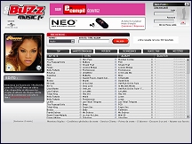 Aperu du site Buzz Music - tlchargement musique, albums, chansons, vidos