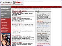 Aperçu du site Conférences & Débats - événements Paris et Ile-de-France