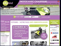 Aperu du site City Bird - location de moto avec chauffeur