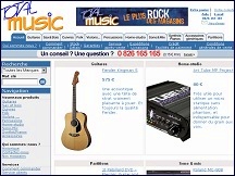 Aperu du site Total Music - vente en ligne des instruments de musique