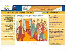 Aperu du site APCE - le portail de la cration d'entreprise