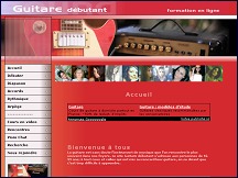 Aperu du site Guitare Dbutant - apprendre en ligne  jouer de la guitare