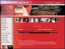 Aper�u du site Guitare D�butant - apprendre en ligne � jouer de la guitare