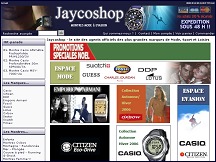 Aperu du site Jayco Shop - vente de montres de marque, montres mode et sport