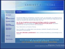 Aperçu du site Cabinet Bourjiac - spécialiste dans la défense des assurés