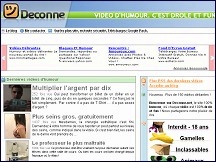 Aperu du site Deconne.net - vidos d'humour, drle et gratuit