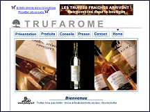 Aperu du site Trufarome Cahors - vente de truffes et produits culinaires