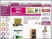 Aperçu du site Lavinia - vente de vins en ligne, vins français et étrangers