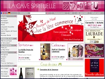 Aperçu du site Cave Spirituelle - vins, spiritueux, champagnes