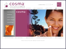 Aperçu du site Cosma Parfumeries - parfums, produits de soins, maquillage