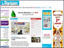Aperçu du site Le Parisien - journal d'actualités, quotidien Le Parisien en ligne