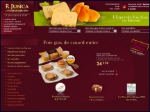 Aper�u du site Foie gras Roger Junca - vente foies gras du Sud-Ouest