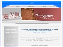 Aperu du site VDCrations - art et cration au service de votre intrieur