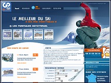 Aperu du site Go To Travel - sjours de ski pour tudiants