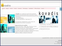 Aperu du site Kovadis - cabinet de recrutement