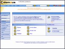 Aper�u du site Domeus - cr�ation gratuite newsletters ou mailing listes