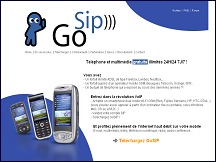 Aperu du site GoSip - tlphone gratuit et illimit par wi-fi
