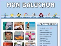 Aperu du site Mon Baluchon - envoi gratuit de cartes virtuelles