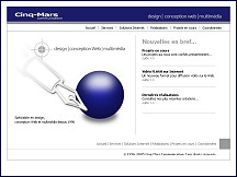Aperçu du site Cinq-Mars Communication