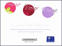 Aperu du site Faire Part Slection - faire part mariage, naissances & cartes de voeux