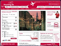 Aper�u du site Sterling Airlines - vols vers la Scandinavie � prix r�duits