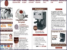 Aperu du site Chacun Son Caf - machines expresso  dosettes et capsules de caf